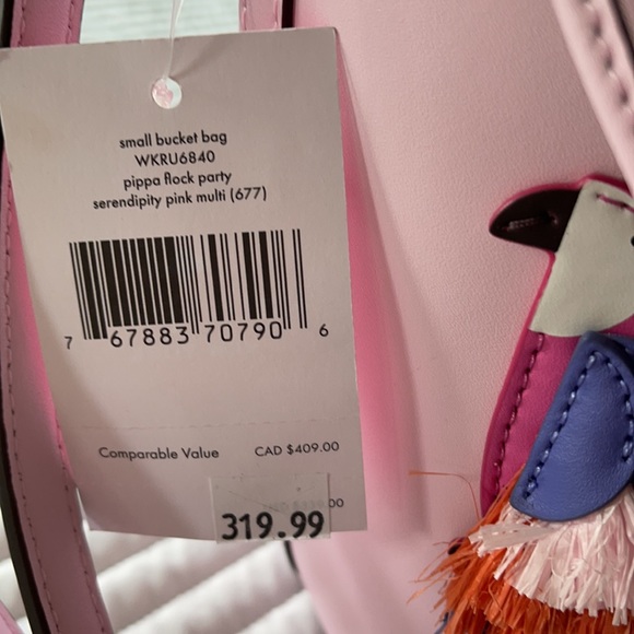 Kate Spade small bucket bag pippa flock party. - Picture 4 of 5